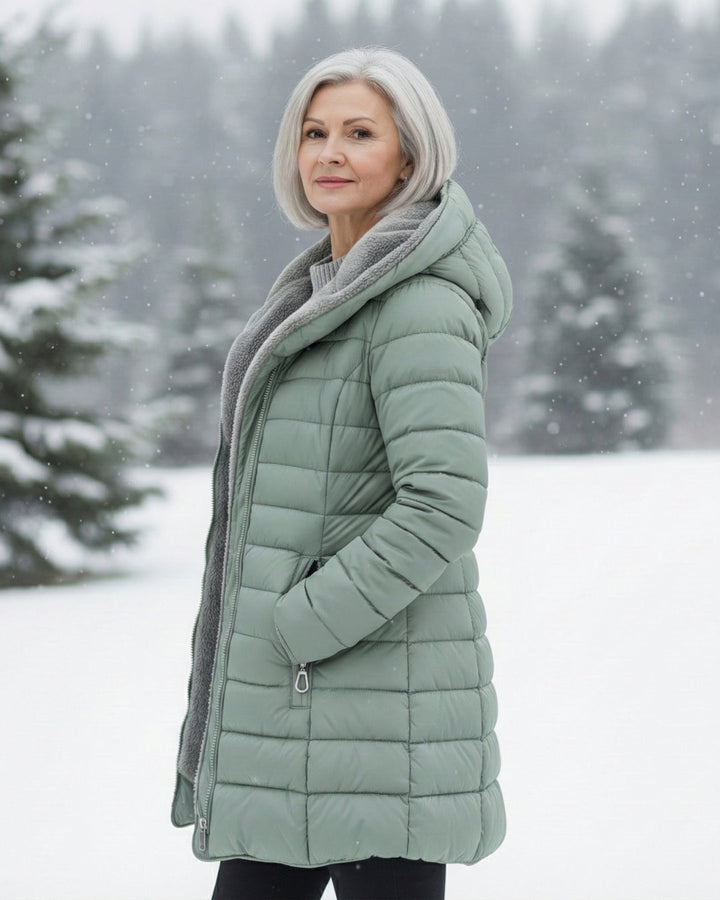 Clear | Fleece-Lined Puffer Coat