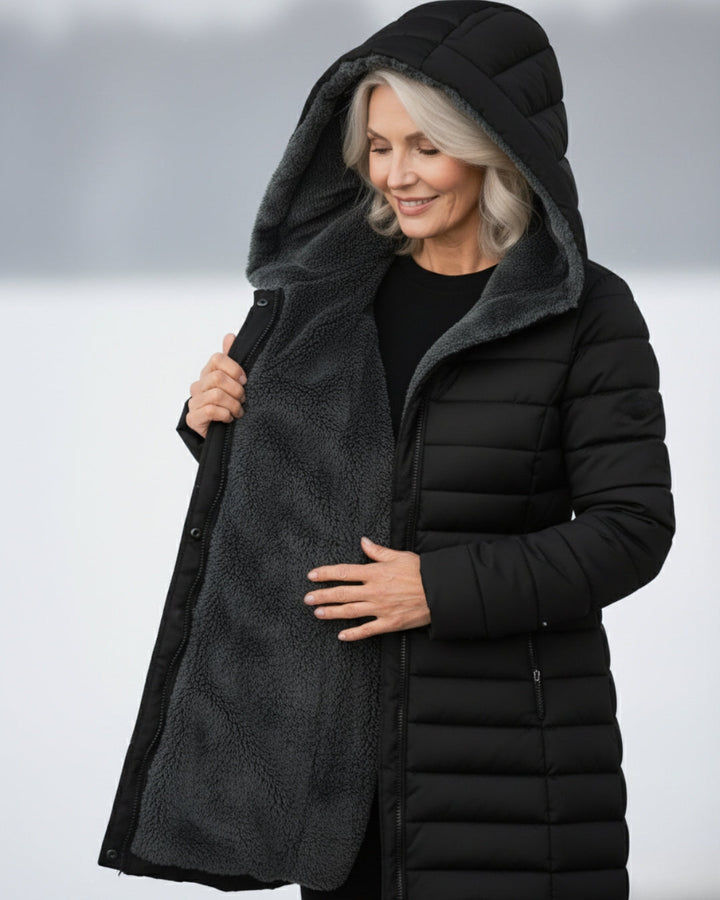 Clear | Fleece-Lined Puffer Coat
