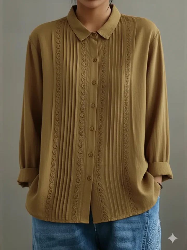Patchessa | Exquisite Patchwork Blouse for Elegant, Timeless Style