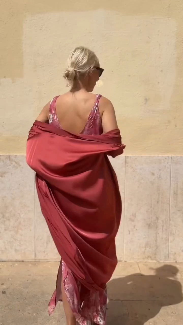 Sleeveless Maxi Dress + Matching Cardigan Set