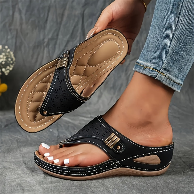 Clodagh Comfort Wedge Sandals - All-Day Support and Style