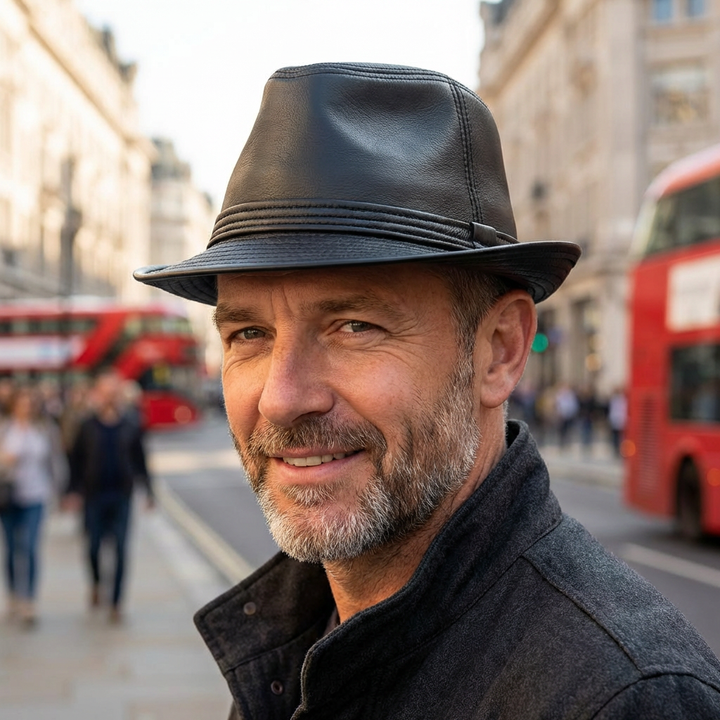 The Kensington Leather Hat