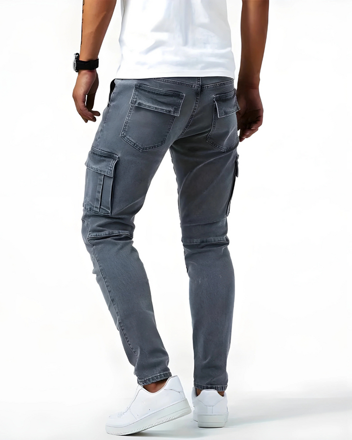 Ryan | Flex-Fit Navy Cargo Pants