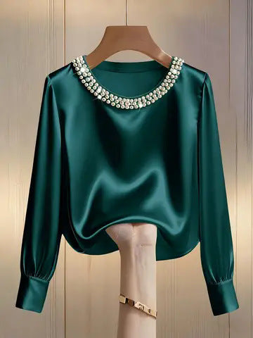 Perlisse | Sophisticated Round-Neck Top