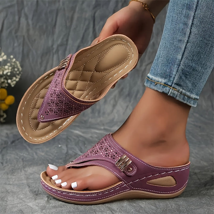 Clodagh Comfort Wedge Sandals - All-Day Support and Style