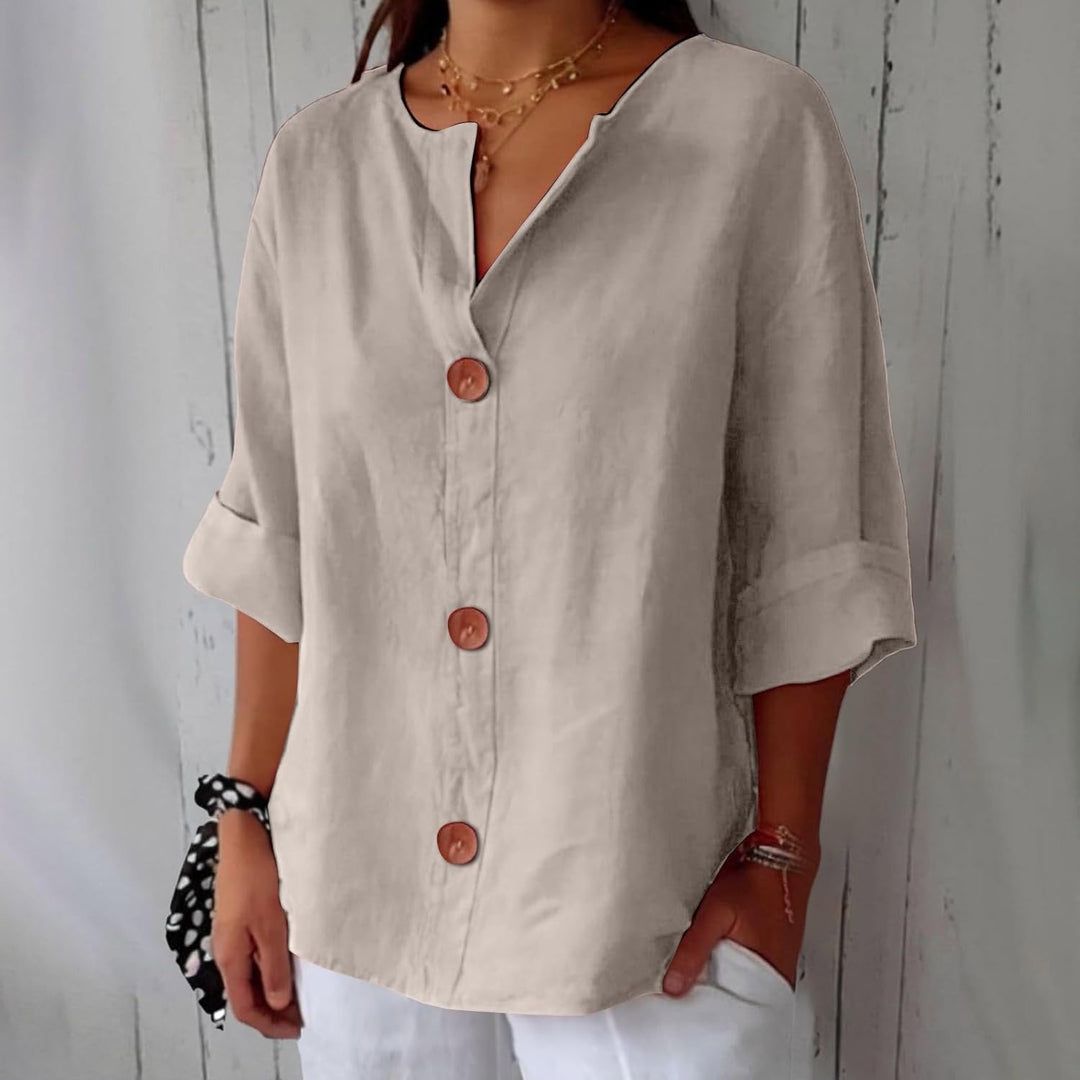 Irelie Relaxed Timeless Blouse — Effortless Everyday Chic
