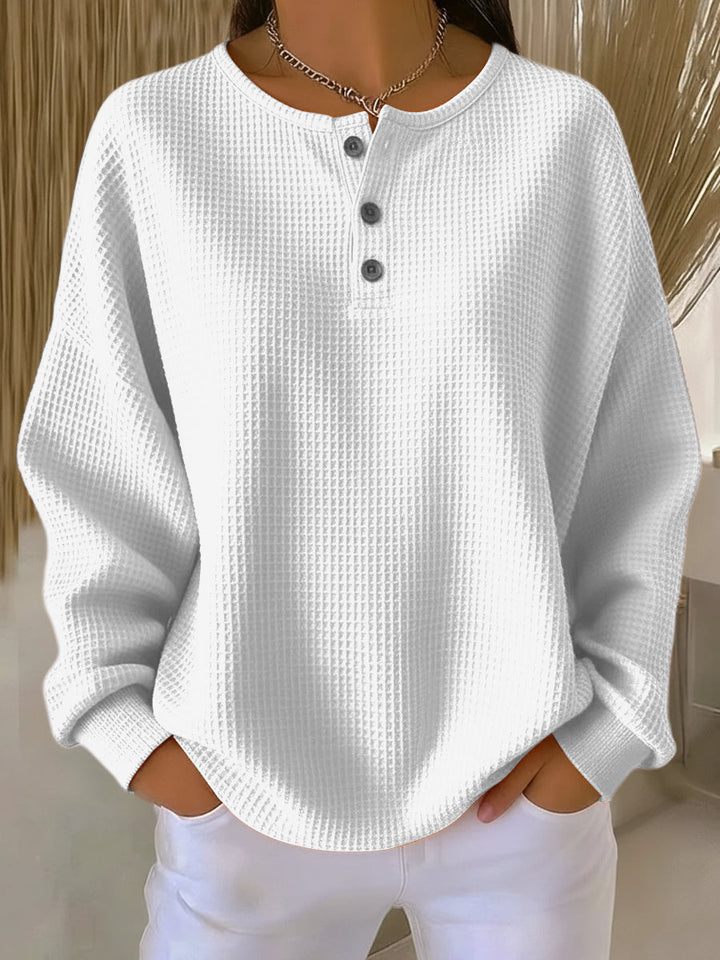 Selviona | Effortless, Stylish Relaxed-Fit Henley Top