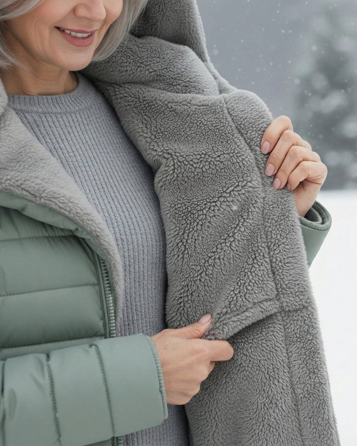 Clear | Fleece-Lined Puffer Coat