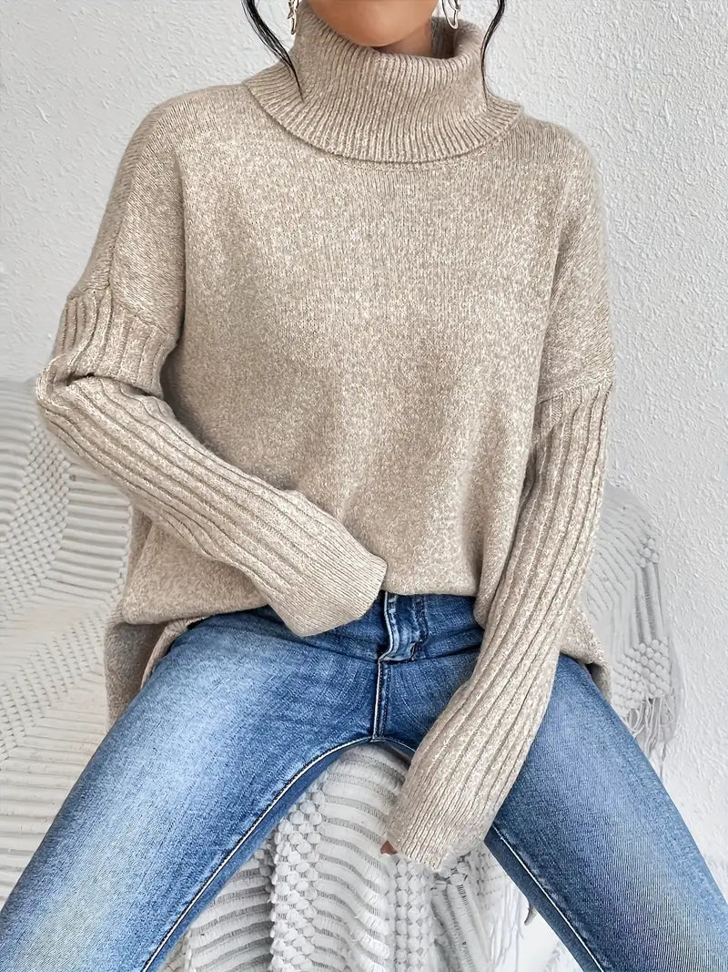Evelienne | Elegant Long Turtleneck Sweater