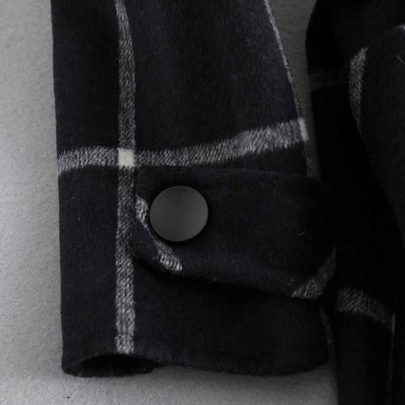 Valeria | Elegant Wool Check Coat