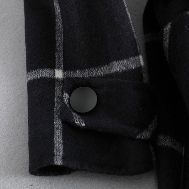 Valeria | Elegant Wool Check Coat