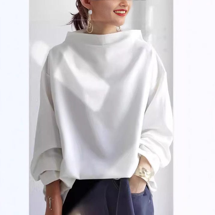 Luneria Plush Soft-Knit Turtleneck Top
