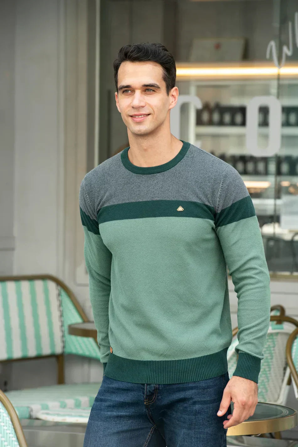 Roland | Men's Crew Neck Cardigan
