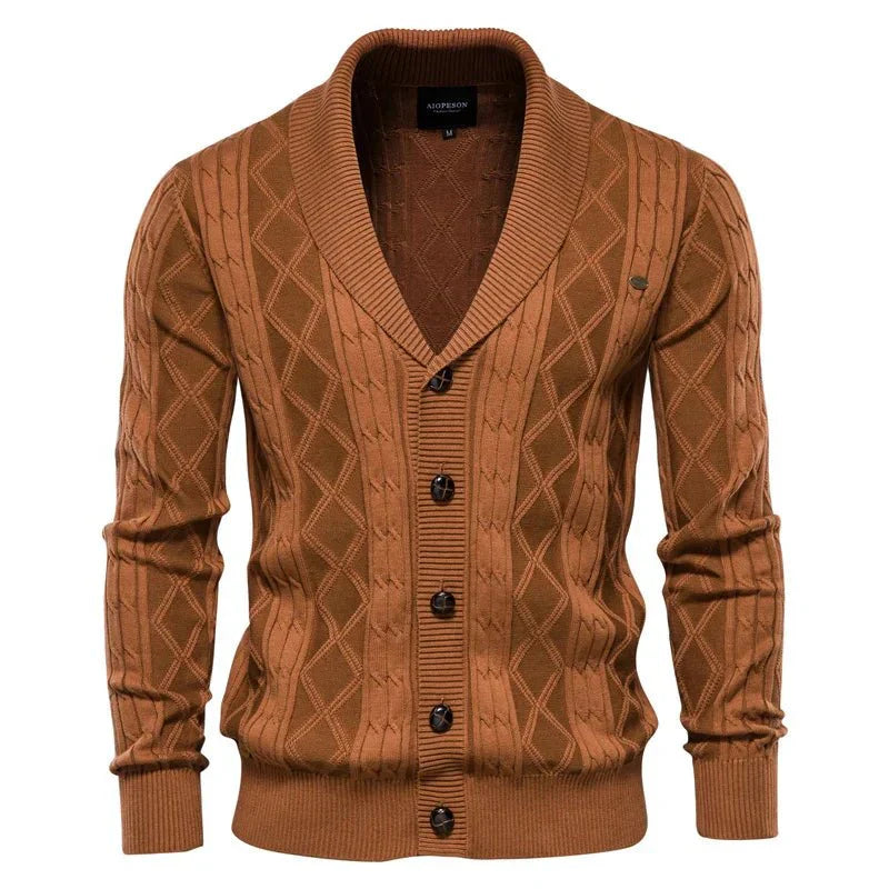 Cedric | Men's Cardigan With Button Placket