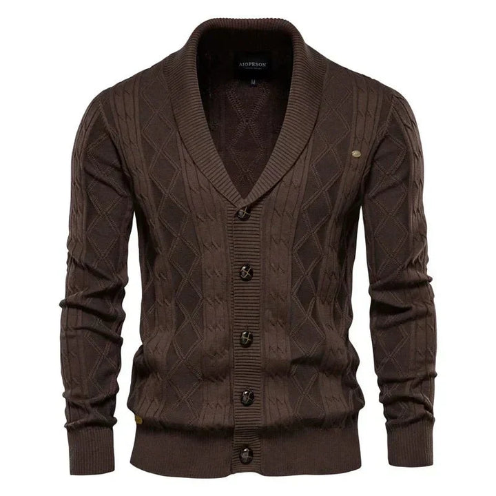 Cedric | Men's Cardigan With Button Placket