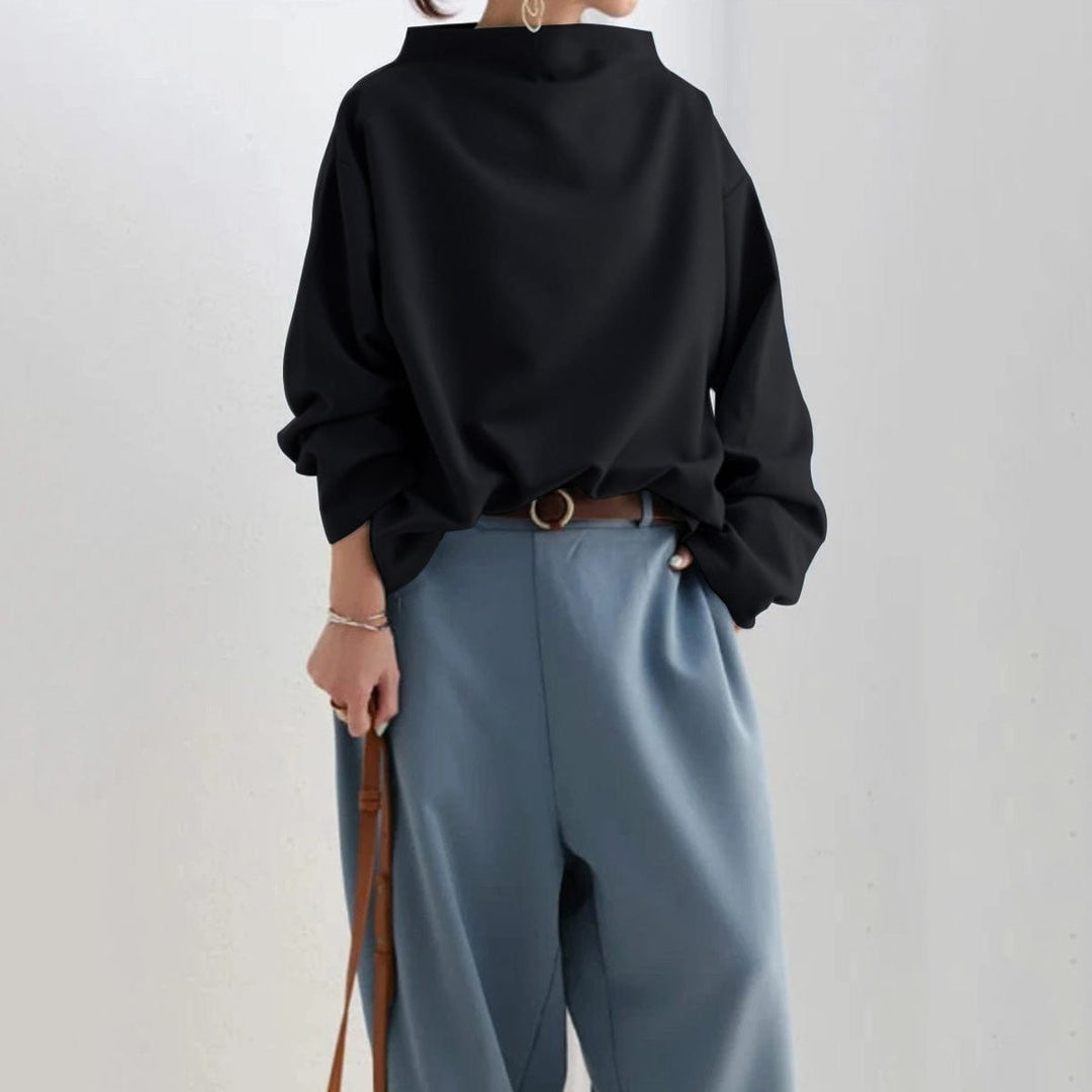 Luneria Plush Soft-Knit Turtleneck Top