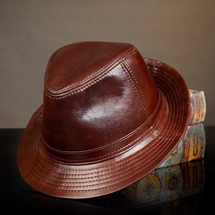 The Kensington Leather Hat
