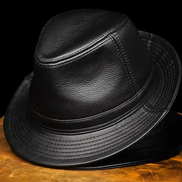 The Kensington Leather Hat