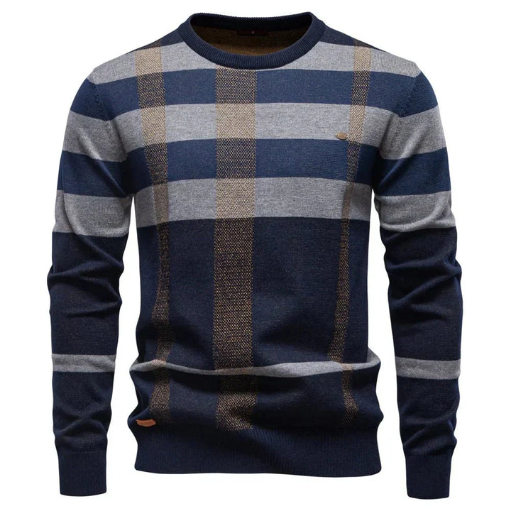 Neville | Men's Knitted Sweater With Diamond Design