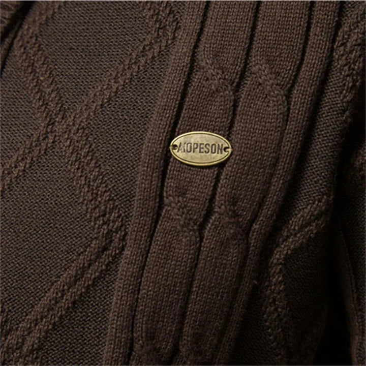 Cedric | Men's Cardigan With Button Placket