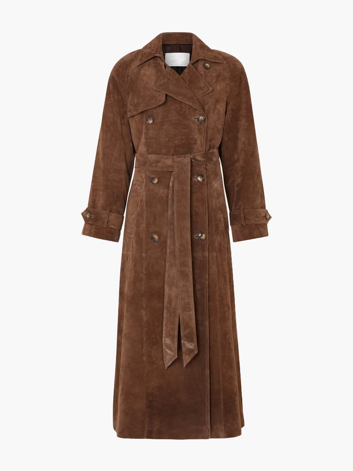 Molly | Suede Trench Coat