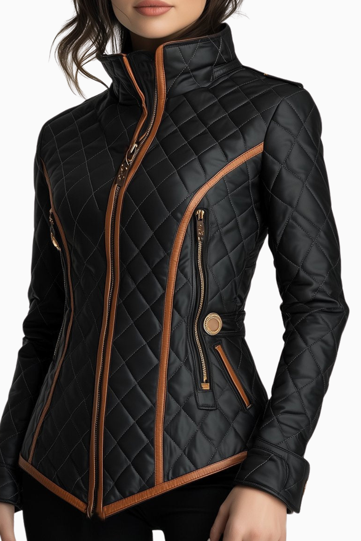 Lillian | Diamond-Quilted Padded Jacket