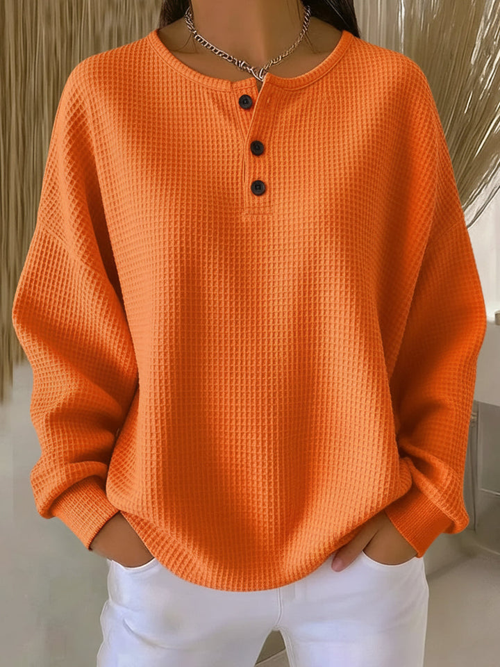 Selviona | Effortless, Stylish Relaxed-Fit Henley Top