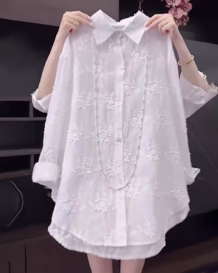 Seravynne Dropped-Shoulder Shirt – Relaxed, Trendy Everyday Essential