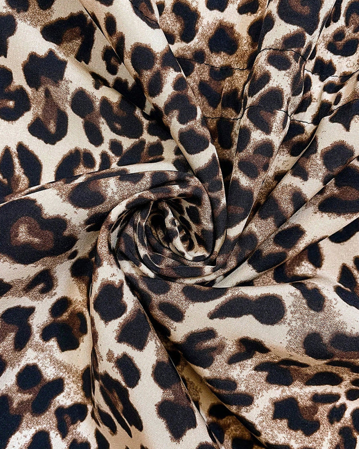 Daisy | Reversible Hooded Coat With Leopard Print