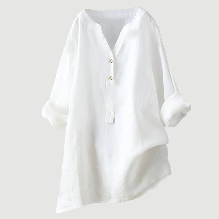 Thalira Airy Button-Down Shirt - Lightweight, Breathable & Effortless