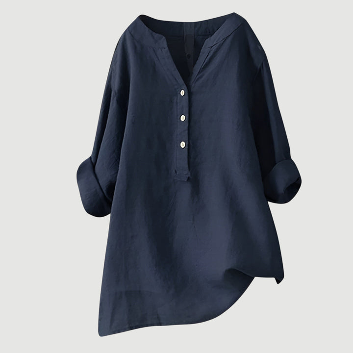 Thalira Airy Button-Down Shirt - Lightweight, Breathable & Effortless