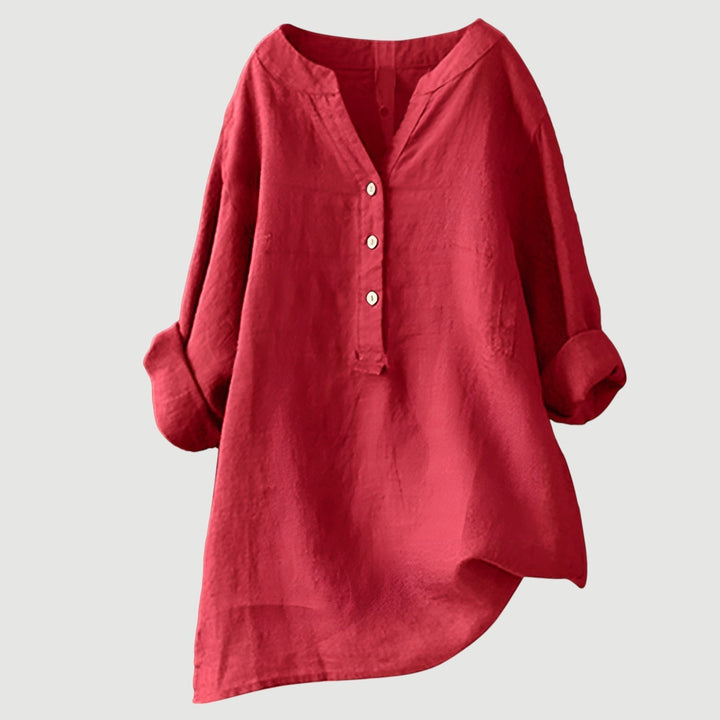 Thalira Airy Button-Down Shirt - Lightweight, Breathable & Effortless