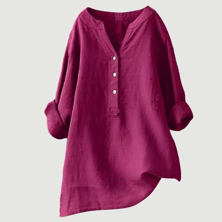 Thalira Airy Button-Down Shirt - Lightweight, Breathable & Effortless