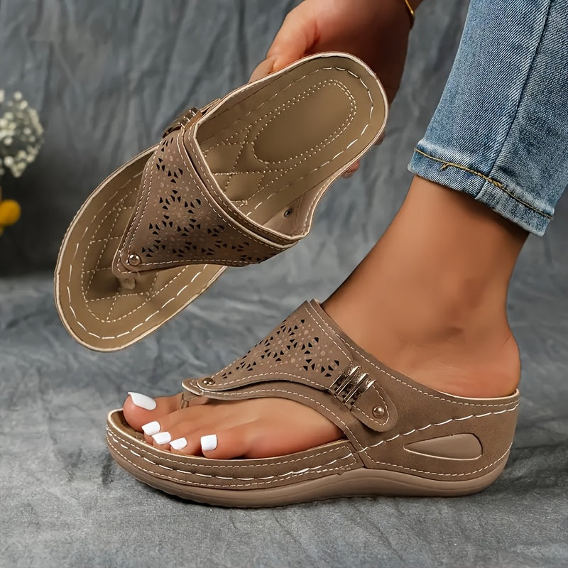 Clodagh Comfort Wedge Sandals - All-Day Support and Style