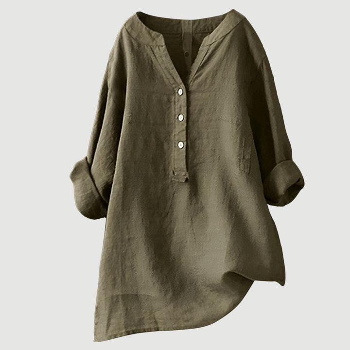 Thalira Airy Button-Down Shirt - Lightweight, Breathable & Effortless