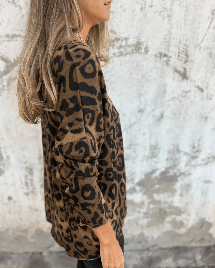 Savrielle Casual Leopard Print Top — Effortless Everyday Style