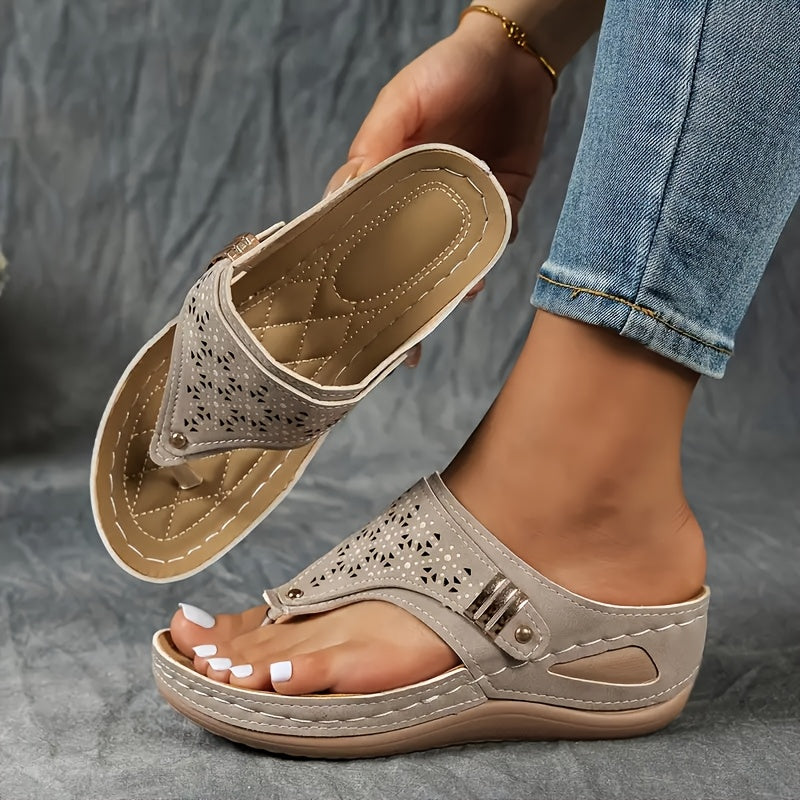 Clodagh Comfort Wedge Sandals - All-Day Support and Style