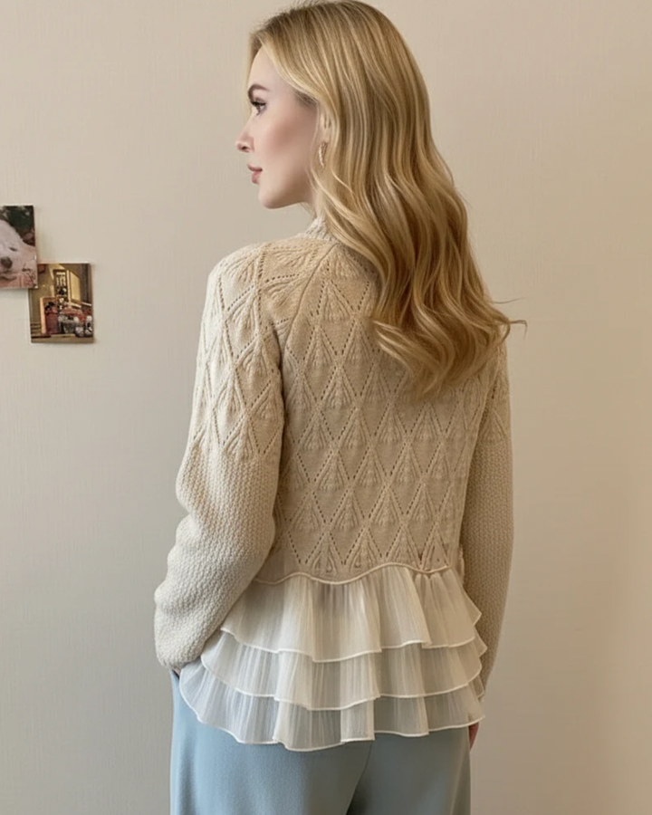 Ruvella | Luxe Ruffle Knit Sweater