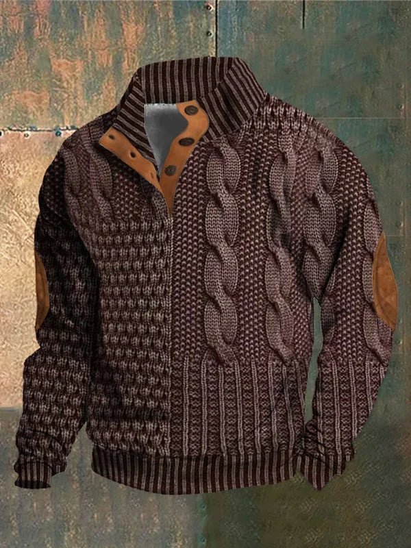 Lionel | Cozy Patterned Knit Sweater