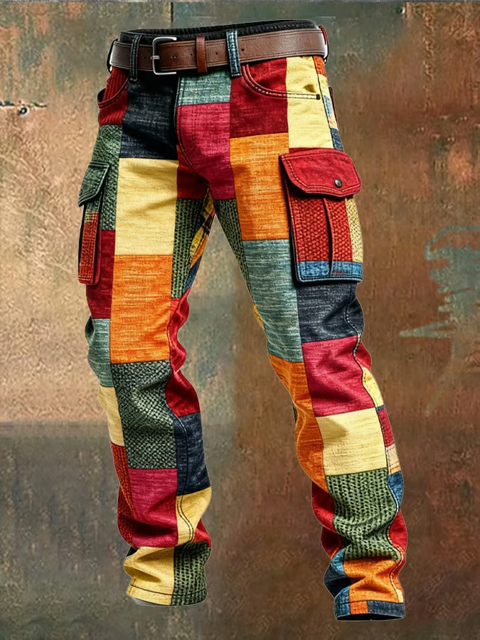John | Men’s Patchwork Cargo Pants