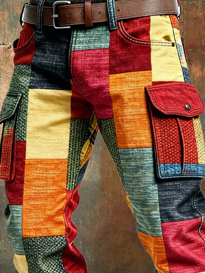 John | Men’s Patchwork Cargo Pants