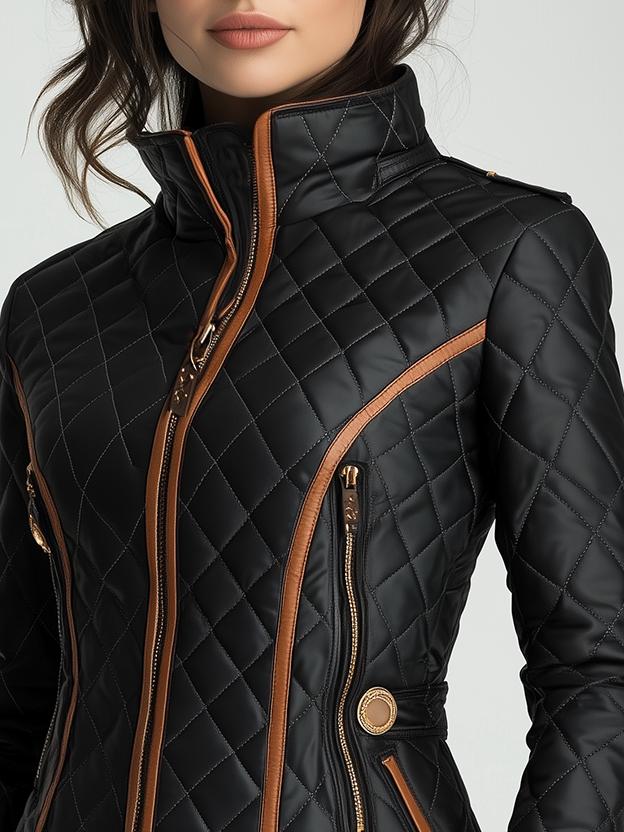 Lillian | Diamond-Quilted Padded Jacket