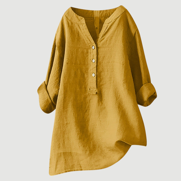 Thalira Airy Button-Down Shirt - Lightweight, Breathable & Effortless