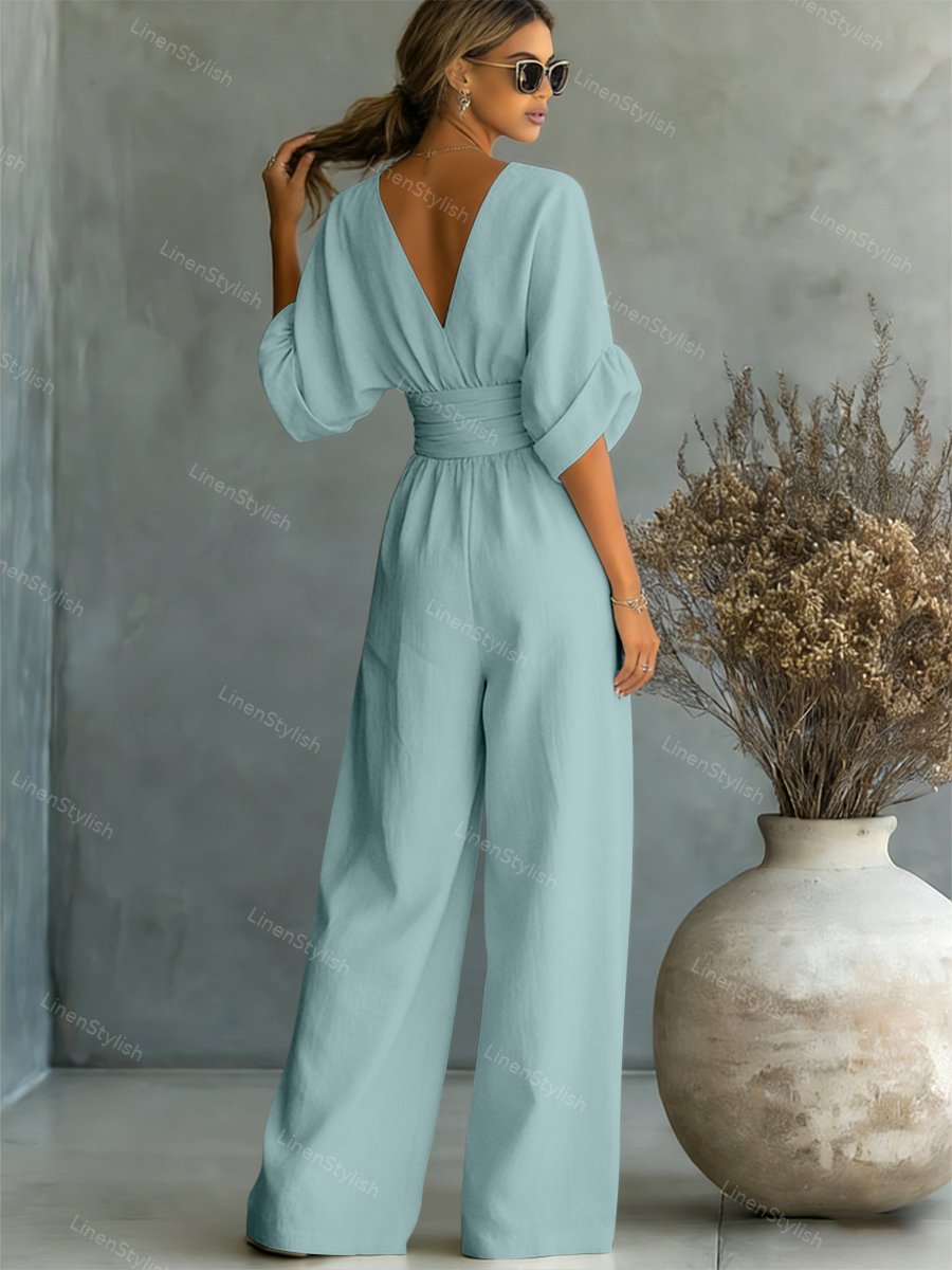 Elira Essential V-Neck Jumpsuit