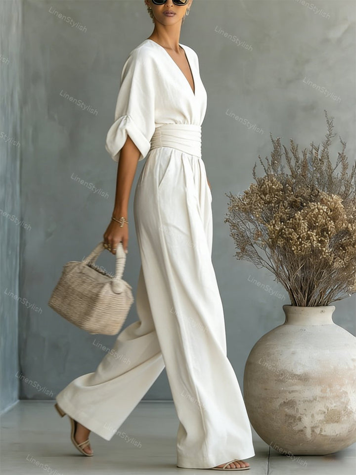 Elira Essential V-Neck Jumpsuit